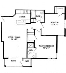 2 bedroom 2 bath