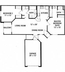 2 bedroom 2 bath attached garage lower unit