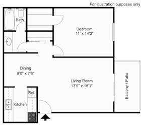 1 bedroom 1 bath