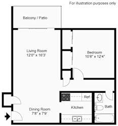 1 bedroom 1 bath
