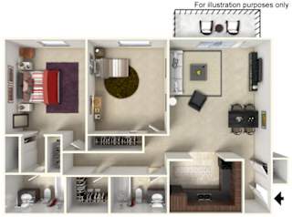 2 bedroom 2 bath