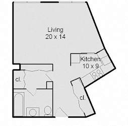 Sheridan Lake Studio Floor Plan Drawing