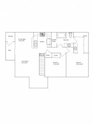 Floor Plan 2 Bedroom - 1.25 Bathroom