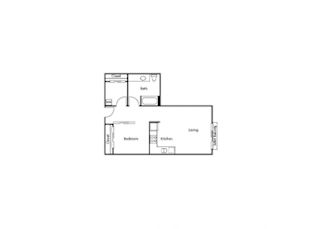 1 Bedroom 1 Bathroom C Floor Plan at Ruth Court Apartments, Seattle, 98112