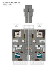Floor Plan 2 Bedroom Townhome