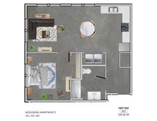 Floor Plan 2 Bedroom Apartment