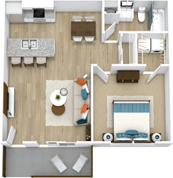 Floor Plan 1 Bedroom