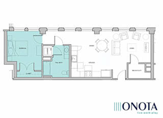 Floor Plan 2nd, 3rd, 4th Floor: South Exposure