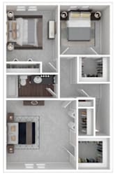 Floor Plan 3 Bedroom Townhome