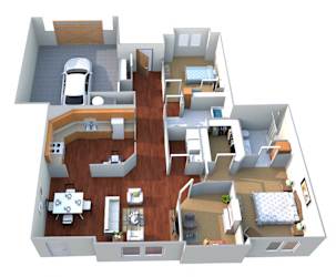 The Oak Floor Plan at Silver Oaks Townhomes, Sartell, 55377