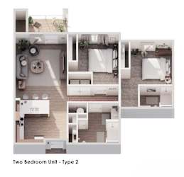 Floor Plan 2 Bedroom
