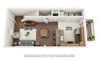 2 bedroom floorplan without garage