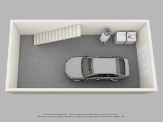 Floor Plan 2 Bedroom Townhome with Drive Under Garage