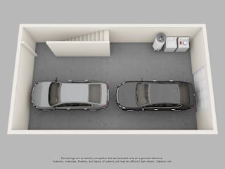 Floor Plan 3 Bedroom Townhome with Drive Under Garage