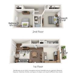 2 bedroom floorplan without garage