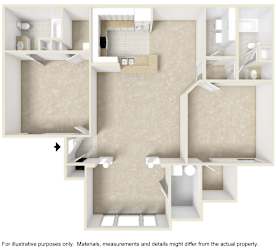 Floor Plan 2 Bedroom Sunroom