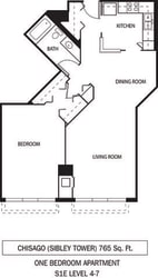 Galtier Towers Apartments in Lowertown, St. Paul, MN 1 Bedroom 1 Bath Apartment