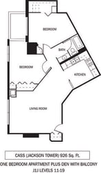 Galtier Towers Apartments in Lowertown, St. Paul, MN 1 Bedroom 1 Bath Apartment