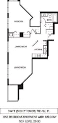 Galtier Towers Apartments in Lowertown, St. Paul, MN 1 Bedroom 1 Bath Apartment