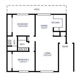 Floor Plan Two Bedroom