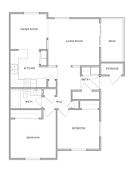 Floor Plan 2 Bedroom