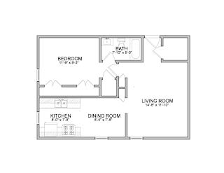 Floor Plan 1 Bedroom
