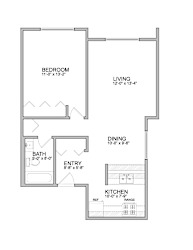 Floor Plan 1 Bedroom