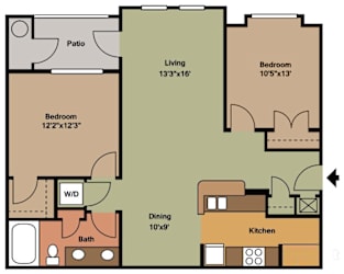 The Marshall (Traditional) Floorplan at Ultris Courthouse Square