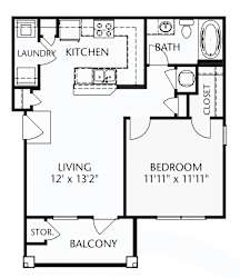 The Cumberland (traditional) Floorplan at Patriot Park Apartment Homes in Fayetteville, NC,28311