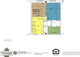 Floor Plan Tower 507 - Unit 505
