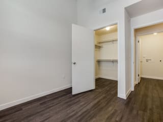 Closet and bath at Aviator at Brooks, Texas