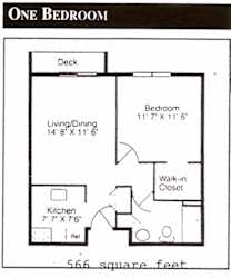 Floor Plan 1 Bedroom