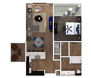1 bed 1 bath F at The Royale at CityPlace, Overland Park