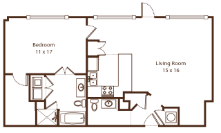 Soho 6 Floor Plan at Metro67, Memphis, Tennessee