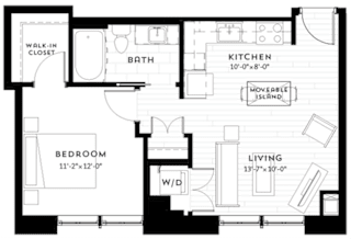 1C Floor plan at Custom House, St. Paul, MN 55101
