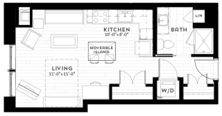 S1 Floor plan at Custom House, St. Paul, MN