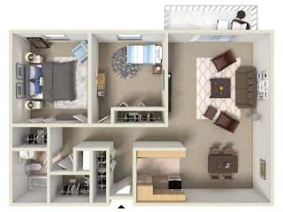 Floor Plan 2 Bedroom