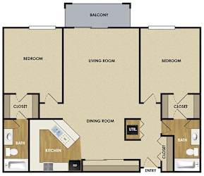Floor Plan Blue Spruce - 2E
