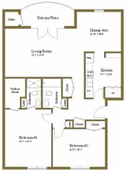 2 bed 2 bath at The Brittany Apartments, Pikesville