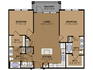 Floor Plan B1 Cyan