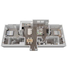 Two Bedroom Floor Plan l Waterfront at the Marina in Sparks NV