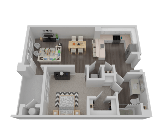 One Bedroom Floor Plan l Waterfront at the Marina in Sparks NV