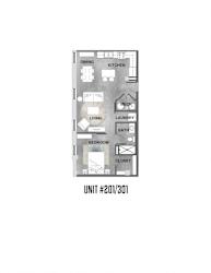 Unit 201_301 Floorplan at Wheelhouse Lofts, Ohio, 45402