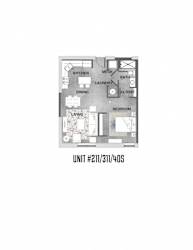 Unit 211_311_405 Floorplan at Wheelhouse Lofts, Dayton, OH