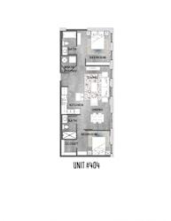Unit 404 Floorplan at Wheelhouse Lofts, Dayton, Ohio