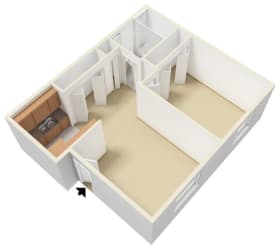 Floor Plan 1 Bed 1 Bath