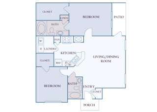 Carrington Place at Shoal Creek - B2 - 2 bedrooms 2 bathrooms - 2D Carrington Place at Shoal Creek - B2 - 2 bedrooms 2 bathrooms - 2D