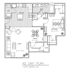 A2 - 1075 sqft
