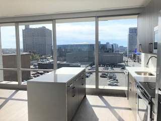 Kitchen island at The Grand, Kansas City, Missouri