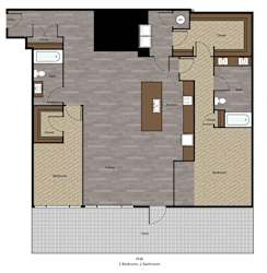 The Grand downtown KC 2 bed 2 bath Penthouse H  at The Grand, Kansas City